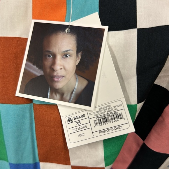 NEW Target Pride Multicolor Checkered Short Sleeve Skater Dress - Picture 6 of 8